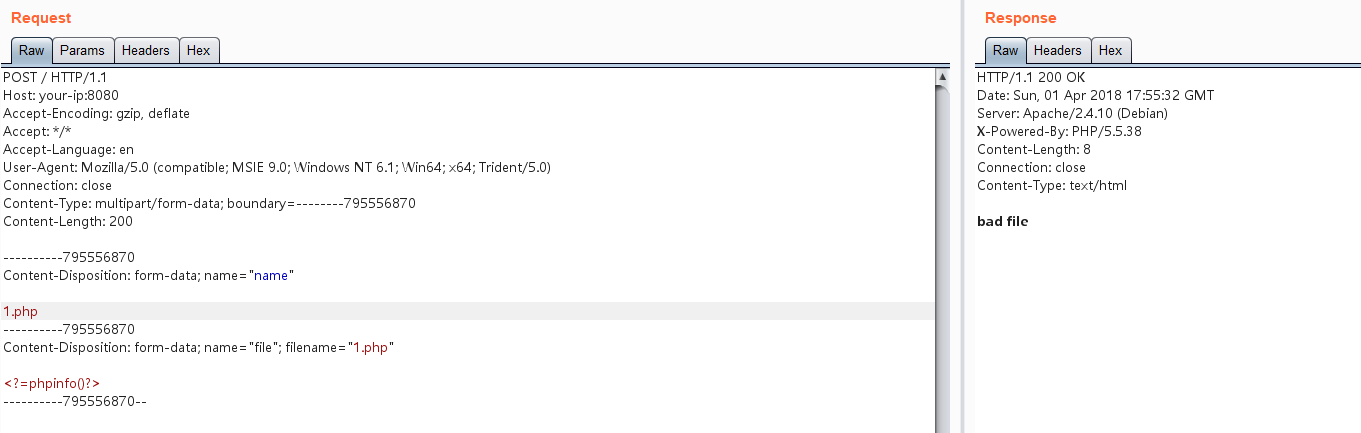 Upload blocked by security check